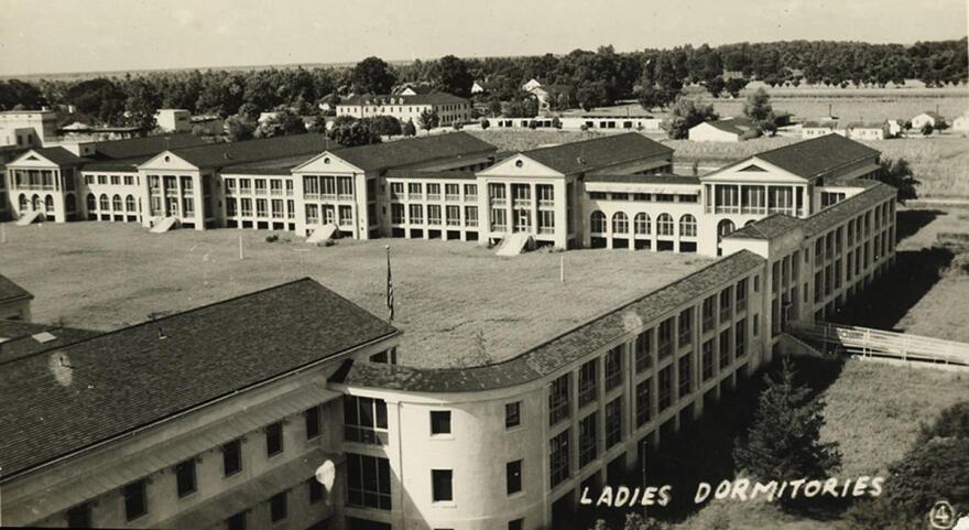 Out-of-sight and out-of-mind, the first patients arrived at the Carville Leprosarium in 1894. Photo here depicts the ladies dormitories, circa 1940.