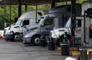 Trucks are seen at a diesel fueling station Friday, Sept. 4, 2026, in Fairview, Tenn. (George Walker IV/AP)
