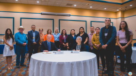 Officials with the Colorado River Indian Tribes and the Central Arizona Water Conservation District met recently for a formal signing ceremony after both sids