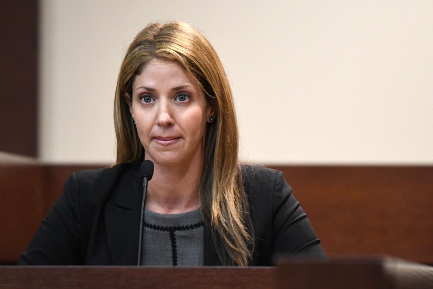 Wendi Adelson, Dan Markel's ex-wife, takes the stand during the murder trial to for Markel's death.