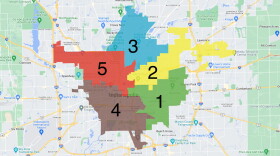 Indianapolis Public Schools has seven elected school board members — five reside in districts and represent specific neighborhood communities, and two are elected at-large.