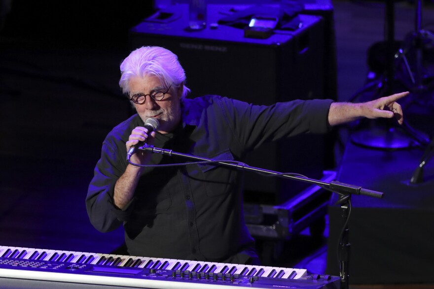 Michael McDonald performs "Takin' It To The Streets" and "Listen To The Music" with the Doobie Brothers before they announced their 50th Anniversary Tour at The Doobie Brothers at Ryman Auditorium, Monday, Nov. 18, 2019, in Nashville, Tenn. (Photo by Al Wagner/Invision/AP)