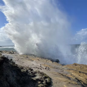 Wave during a King Tide