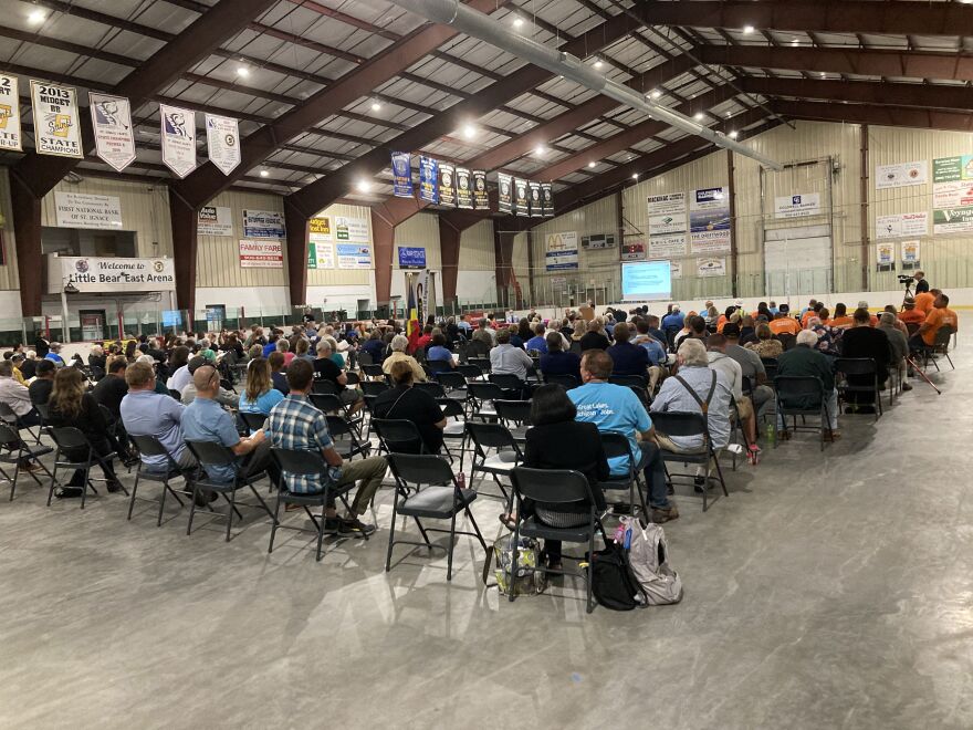 Hundreds gather Sept. 8 in St. Ignace to share their opinions on the proposed tunnel. The comment period is part of the Army Corps of Engineers EIS scoping phase.