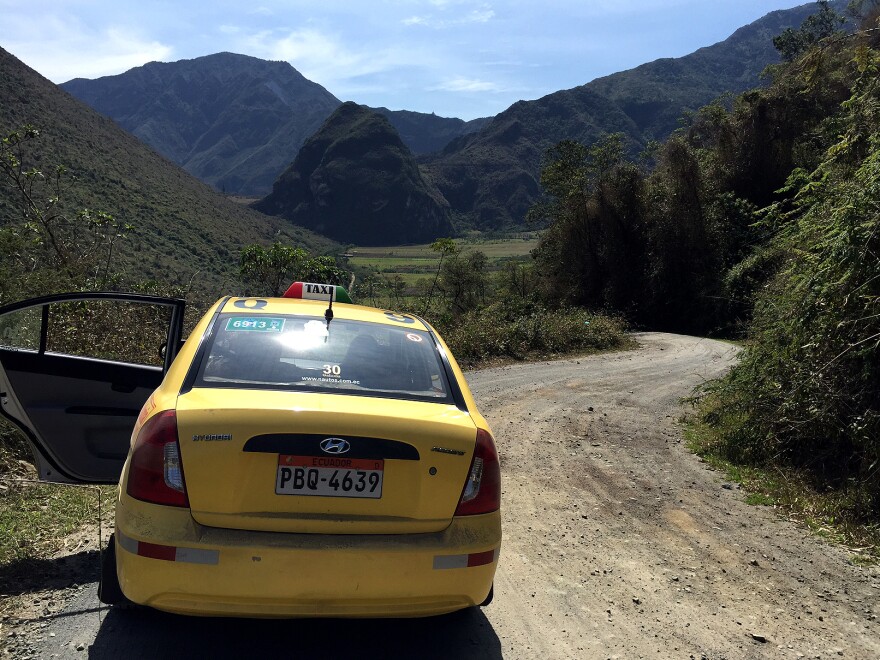 Getting into the crater requires traveling down a windy, bumpy dirt road that plunges you about 700 meters from the rim to the crater floor.