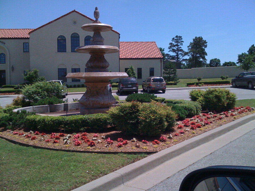 The manicured lawn at Tulsa's Largest Cemetery, Memorial Park at 51st and South Memorial