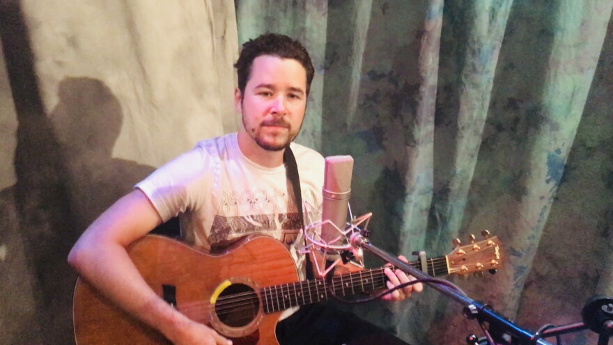  Jimi W plays songs at WEXT