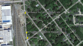 Picture of the highlighted land that will experience a road closure