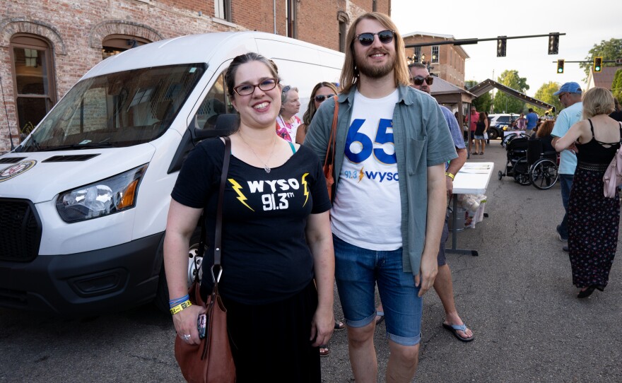 Attendees at Tippapalooza on Saturday, September 2, 2023 in Tipp City, Ohio. (Ruthie Herman for WYSO)