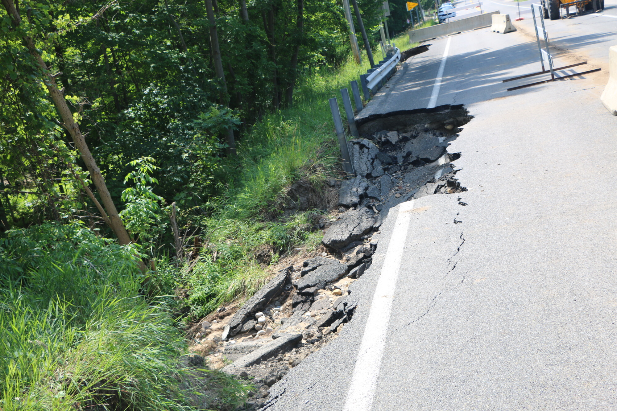 A local farm caught between two wash outs...customers take the back roads episode artwork