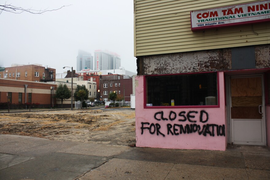 Layoffs and closures have left their mark across Atlantic City, with boarded up businesses and restaurants lining the streets.