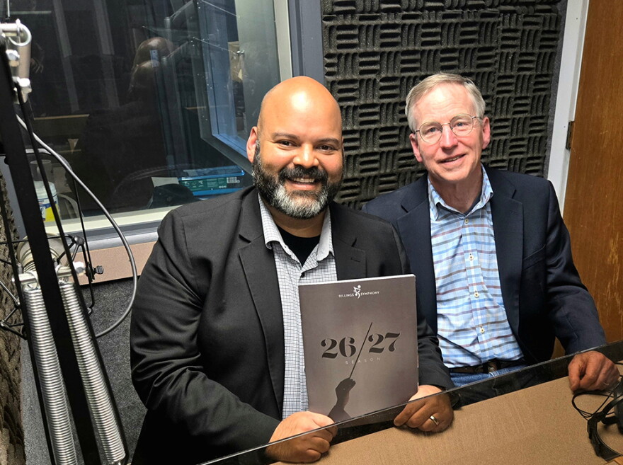 Mario Lopez (left), Dr. Robert Merchant at the YPR studios