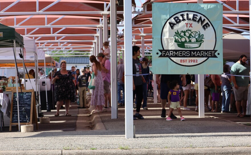 Outside the Abilene Farmer’s Market Vendor Booths - Photo by Allison Diaz, May 9th, 2026