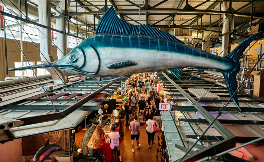 Interior of the Milwaukee Public Market.