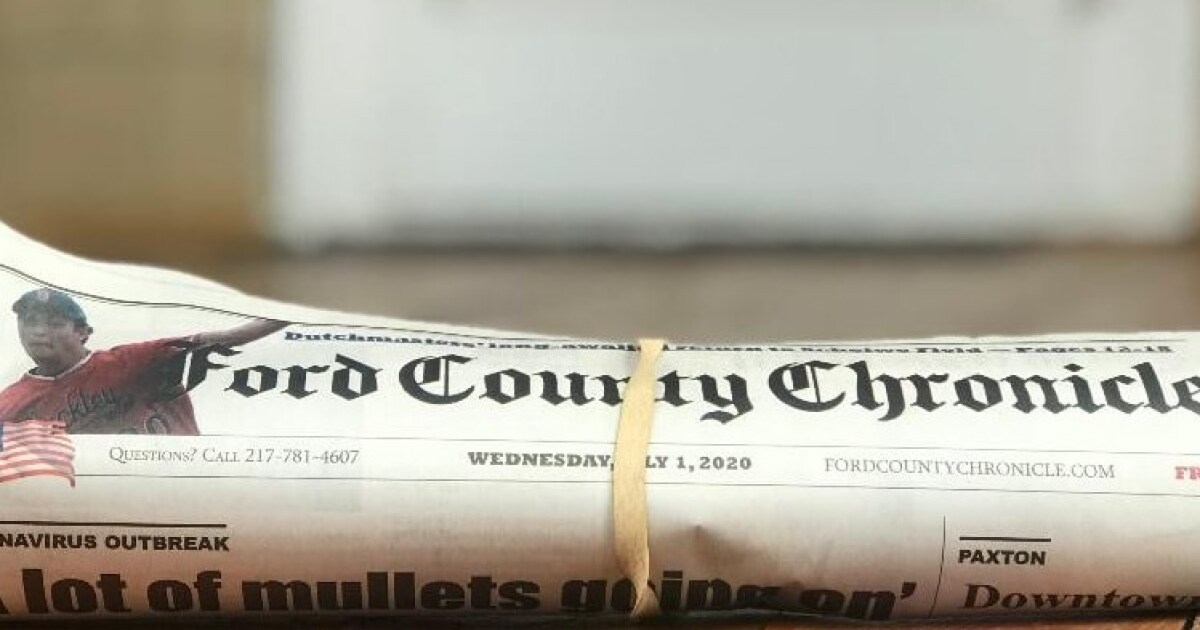 Ford Cty Chronicle among forty newsrooms getting new tax credit to curb state news deserts