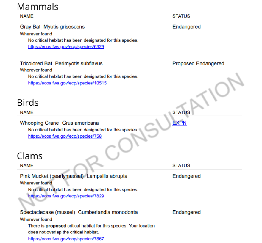 Davey Resource Group, which was commissioned by the Boring Company to produce an “environmental review,” cited several state and federal agencies in its appendix. Each agency warned that the information was not appropriate for an official review.