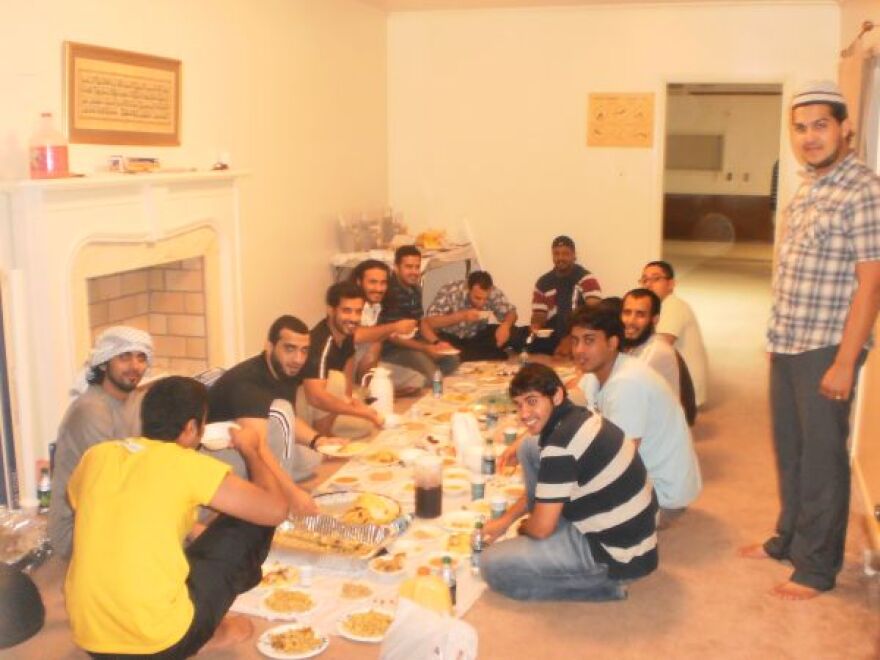 A Group of Young Men Break the Fast Last Week in Richmond