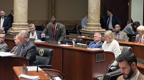 Left to right-Senate Majority Floor Leader Damon Thayer-Senate Caucus Chair Julia Raque Adams