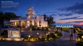 Artist's rendering of the proposed Marianas Lighthouse Visitor & Cultural Experience Center in Saipan. The Marianas Visitors Authority will relocate its headquarters to the historic lighthouse this year. The conceptual illustration is not a final design.