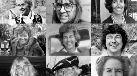 (From left to right, top to bottom) Elizabeth Paepcke, Mary Eshbaugh Hayes, Tukey Koffend, Martie Sterling, Betty Pfister, Jony Poschman Larrowe, Marian Melville, Ruth Whyte and Eve Homeyer. They are among the 26 influential women highlighted in the Aspen Historical Society’s “Aspen in Excess” exhibition, on display at the Wheeler/Stallard Museum starting June 16, 2026.