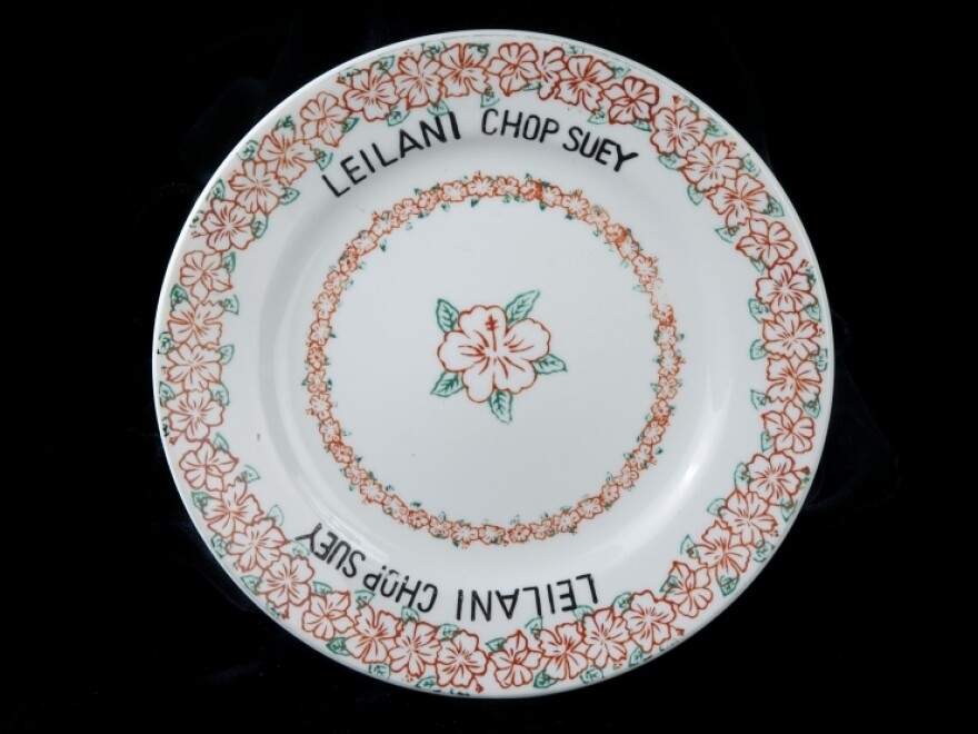 The popularity of chop suey helped Chinese restaurants expand across the country.  This example comes from Hawaii.