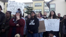 Dozens gathered Sunday evening, June 18, 2017, for a vigil held for Charleena Lyles, who was shot to death by Seattle police.