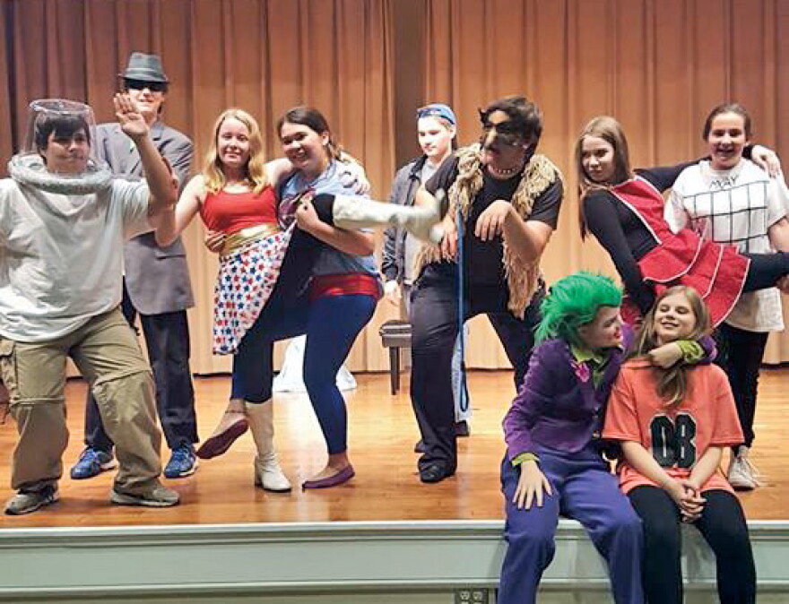 Bardlings on stage during last year's performance of "Eighth Night," their version of Shakespeare's "Twelfth Night."