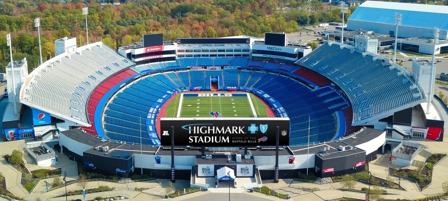 An empty Highmark Stadium