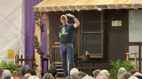 Storyteller and humorist Bill Lepp entertains at the Sounds of the Mountains festival