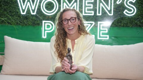 Virginia Evans, winner of The Women's Prize for Fiction, poses for a photograph at the 2026 Women's Prize Trust SAwards Ceremony in London.