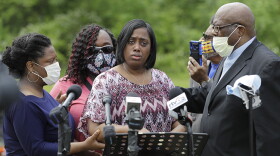 Demetree Wynn, mother of Dreasjon "Sean" Reed, speaks during a news conference, Wednesday, June 3, 2020, in Indianapolis.
