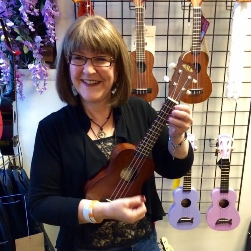 Kami Koontz tells NPR she taught herself how to play the ukelele using videos and books. "This was a musical outlet I didn't know I needed until I did it," she said.