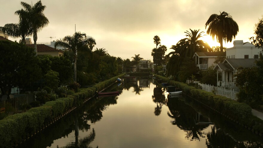 The canals in LA's Venice neighborhood serve as the scene of a murder in Robert Crais' 2011 novel, <em>The Sentry.</em>