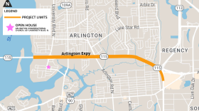 The Arlington Expressway is scheduled for resurfacing beginning in April.