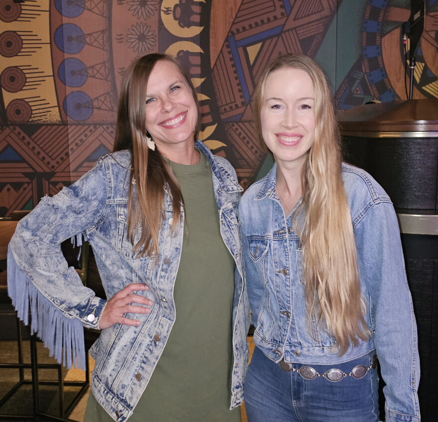 Front Porch host Laura Ray with Bronwyn