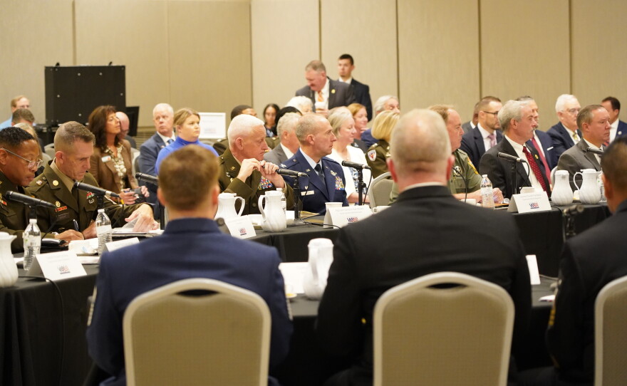 Gov. Henry McMaster, state leaders and military commanders representing South Carolina's military installations met for an annual briefing on Wednesday, Sept. 23, 2026, at the University of South Carolina Alumni Center in Columbia, S.C.