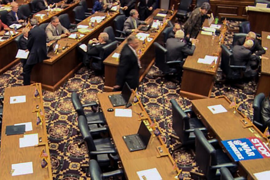 Indiana House Democrats walked out of the Statehouse and headed to Illinois in the middle of session, halting all legislative business for more than a month in 2011.