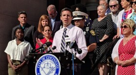 Council Member P.G. Sittenfeld announced the creation of a Rapid Response Network surrounded by community members Thursday, July 25, at City Hall.