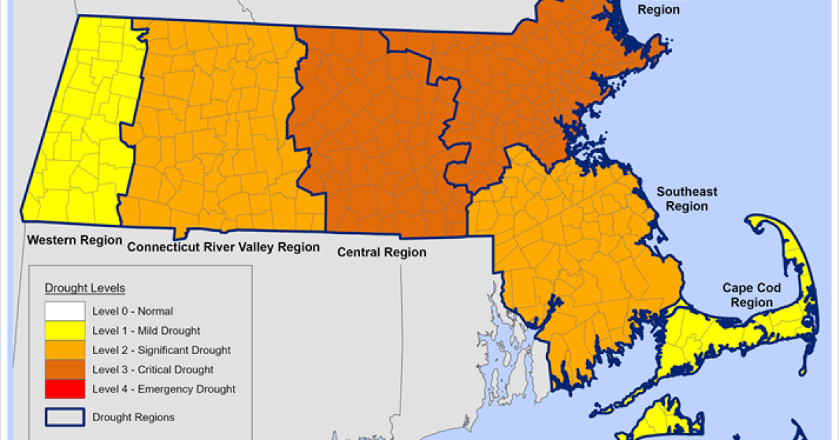 Parts of Massachusetts are in "critical" drought | WAMC