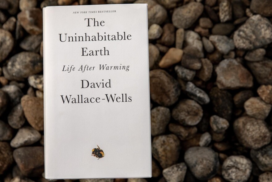 "The Uninhabitable Earth: Life After Warming," by David Wallace-Wells. (Robin Lubbock/WBUR)