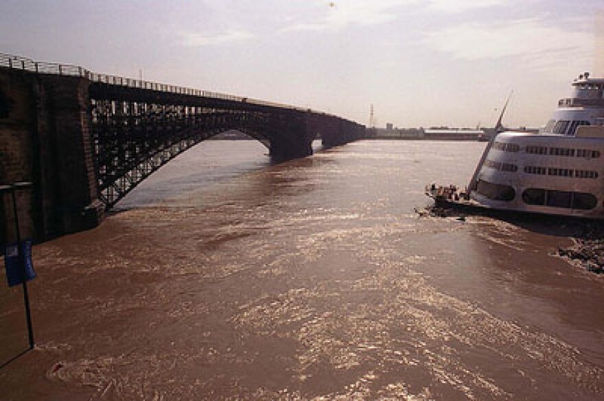 The Eads Bridge.