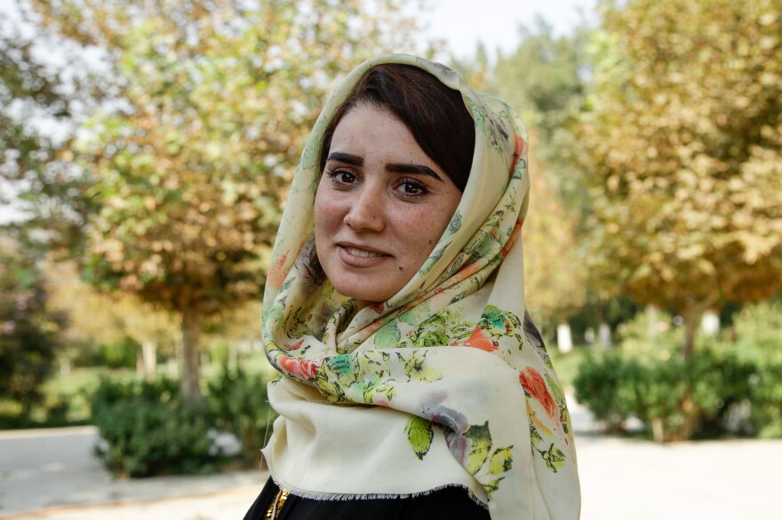 Sosan Popalzai's husband, an army dentist, was killed with four of his colleagues after their military vehicle struck a roadside bomb over a year ago.