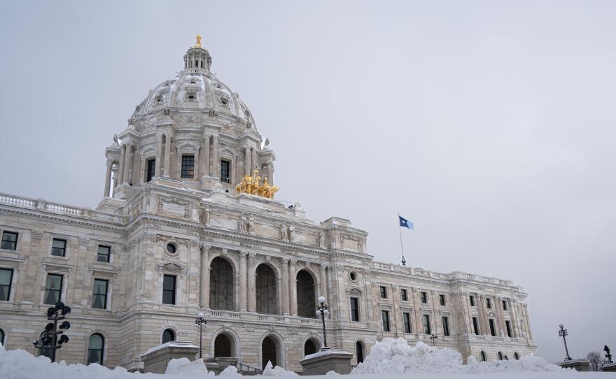 The Minnesota State Capitol on the first week of the legislative session, Feb. 19, 2026.