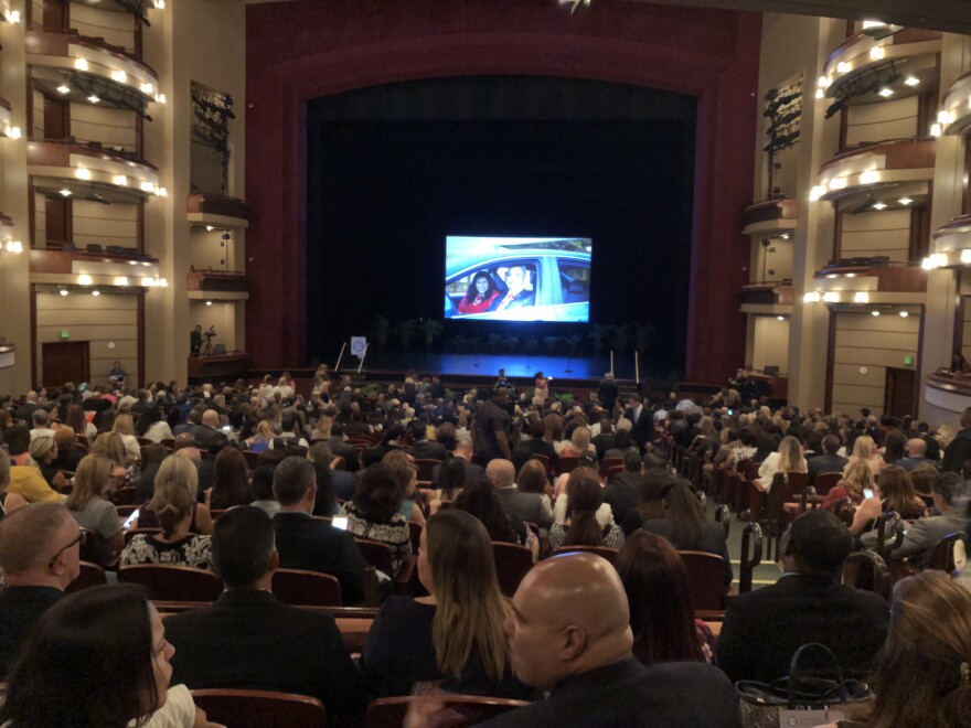 Administrators and teachers gathered at the Adrienne Arsht Center in downtown Miami on Tuesday for an annual address from Superintendent Alberto Carvalho.