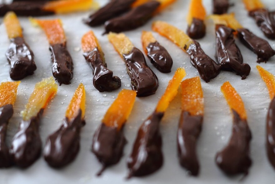 Chocolate-Dipped Candied Orange Peel
