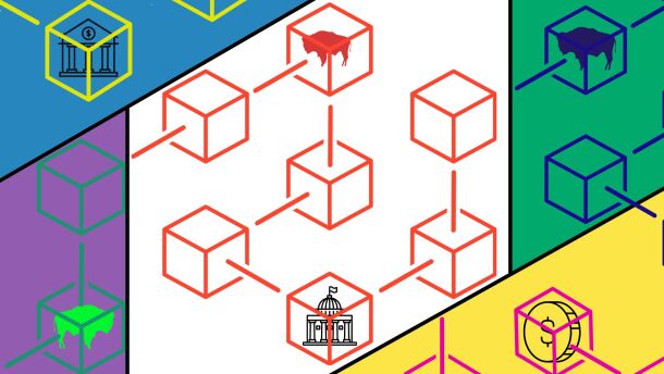 Canva Design representing blockchain 