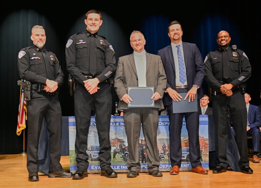 Evansville Police officers honored on July 13, 2026
