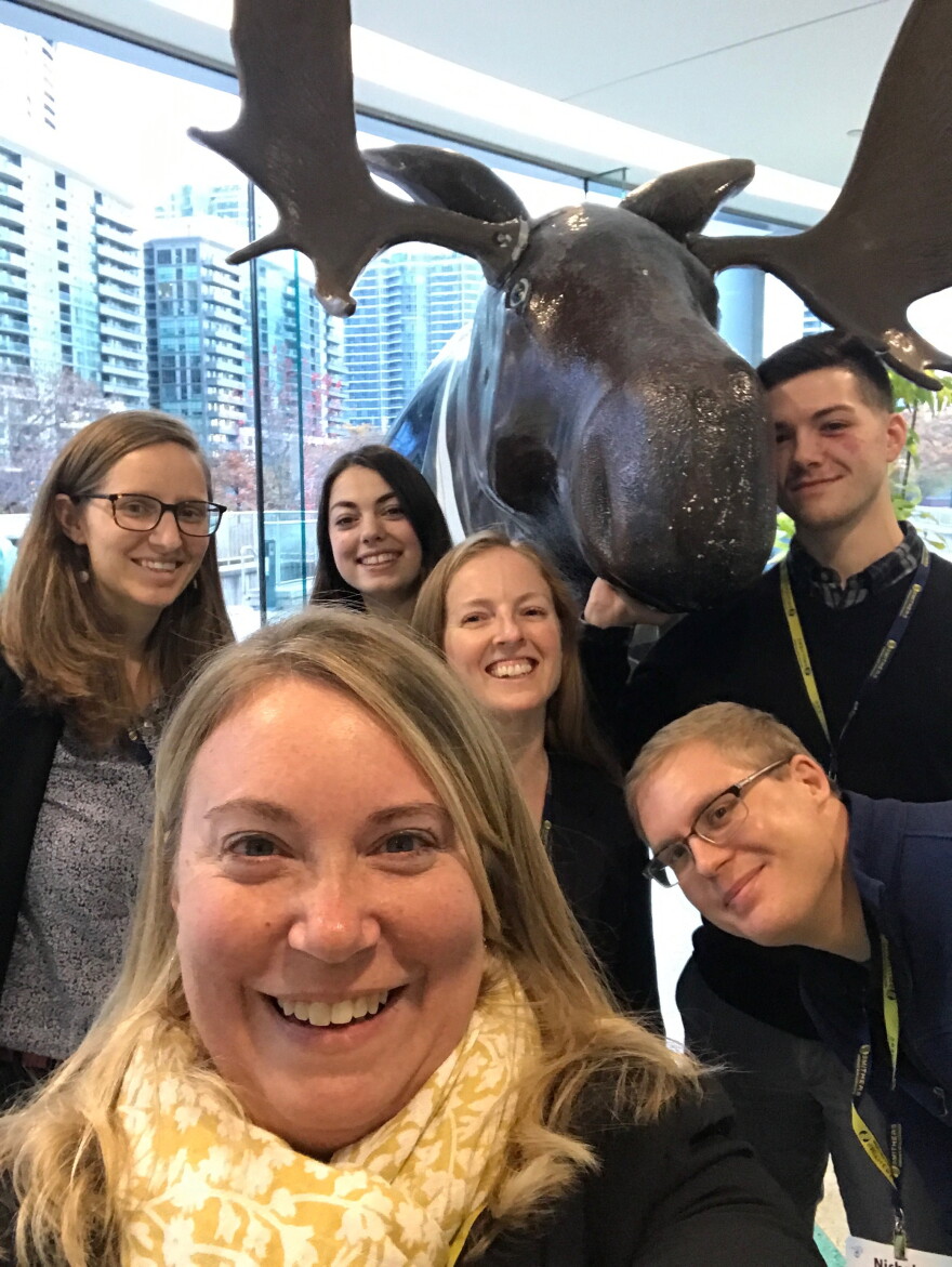 2019 - Klaper with her students at national Society of Environmental Toxicology and Chemistry conference in Toronto