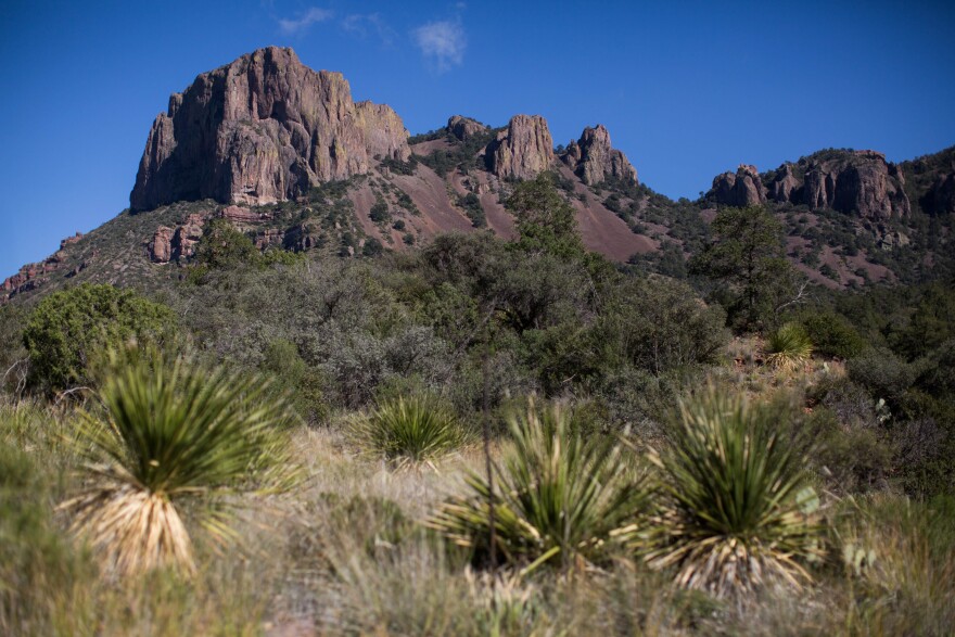 The Chisos Mountains in Big Bend National Park.