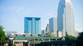 Winston-Salem city skyline.